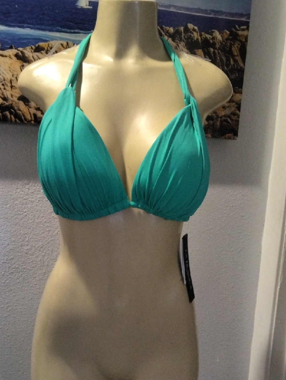 La Blanca Green Color Women's Top with Black Brand Tag